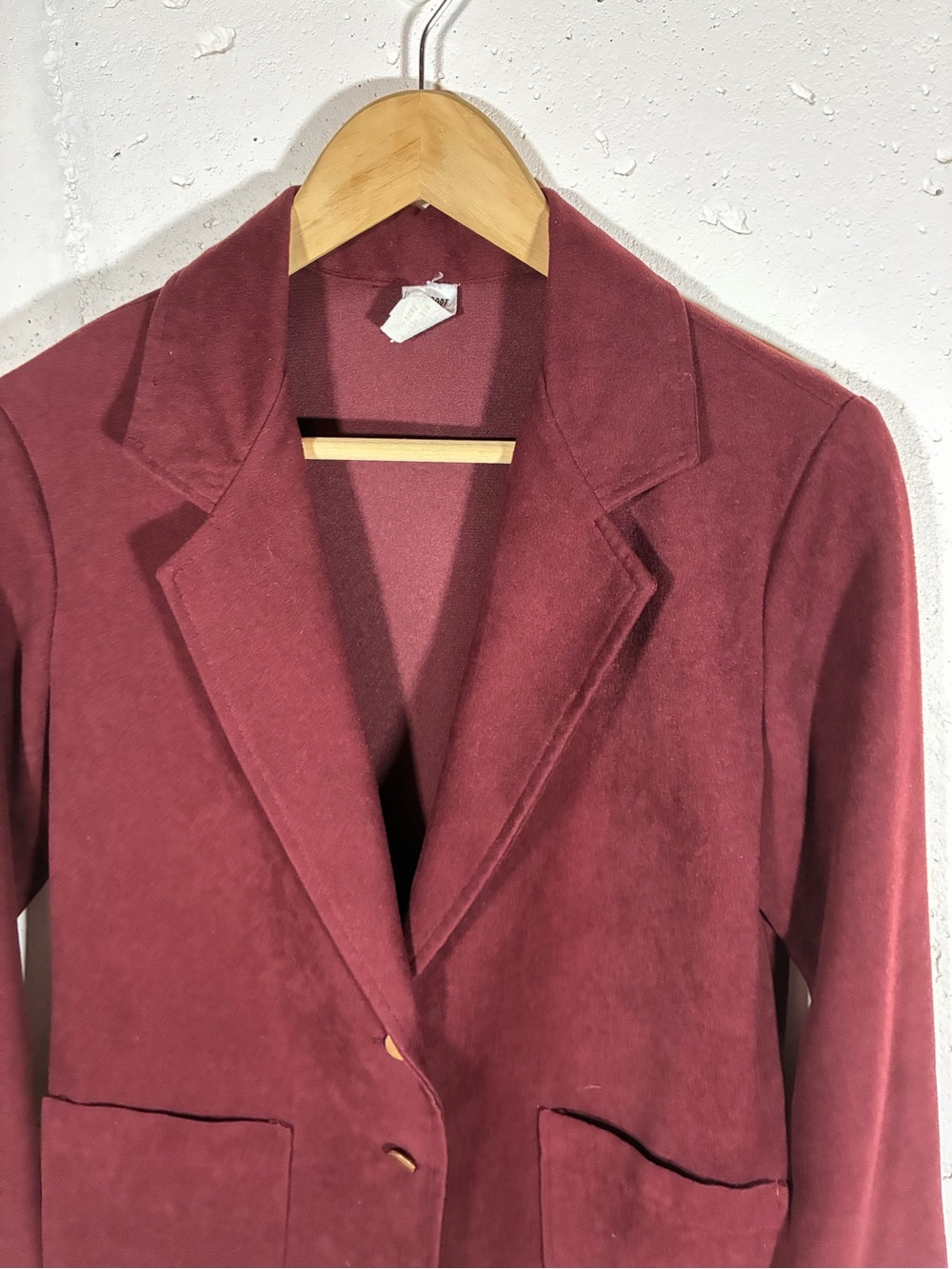 Vintage Tailored Burgundy Blazer